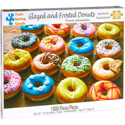 Glazed & Frosted Donuts 1000 Piece Jigsaw Puzzle Twin Spring (ONLINE ORDER ONLY)