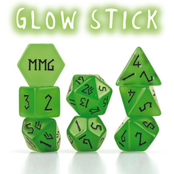 Glow Stick Resin Dice Set (ONLINE ORDER ONLY)