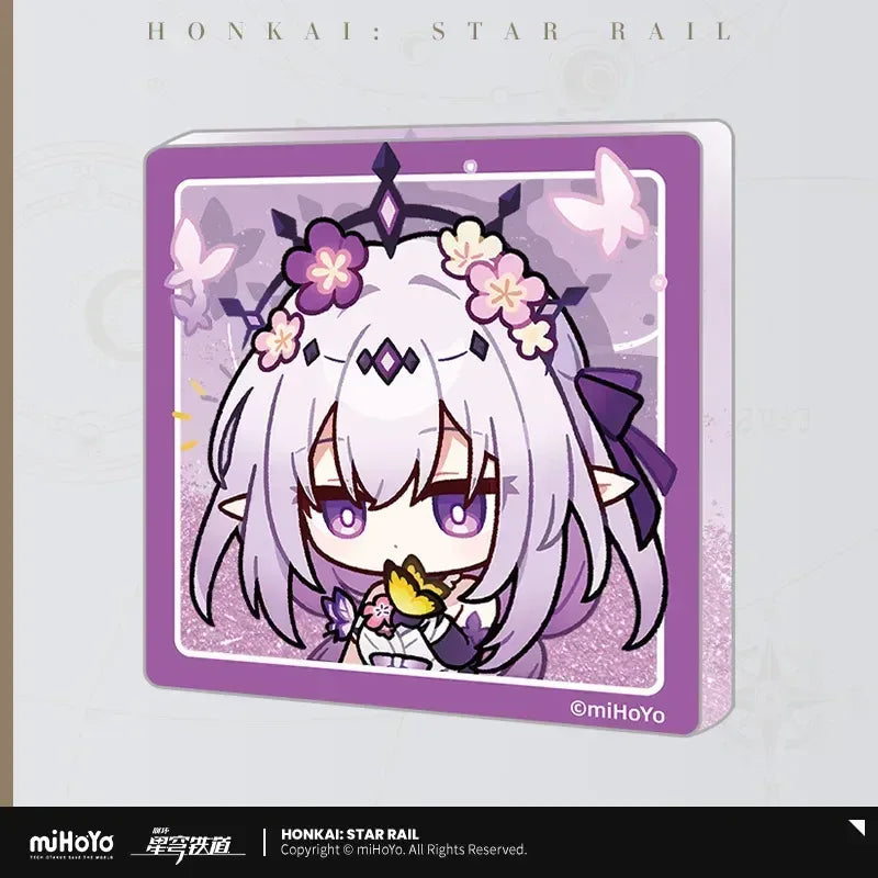 Honkai: Star Rail Pom-Pom Exhibition Series Acrylic Glitter Quicksand Refrigerator Magnets