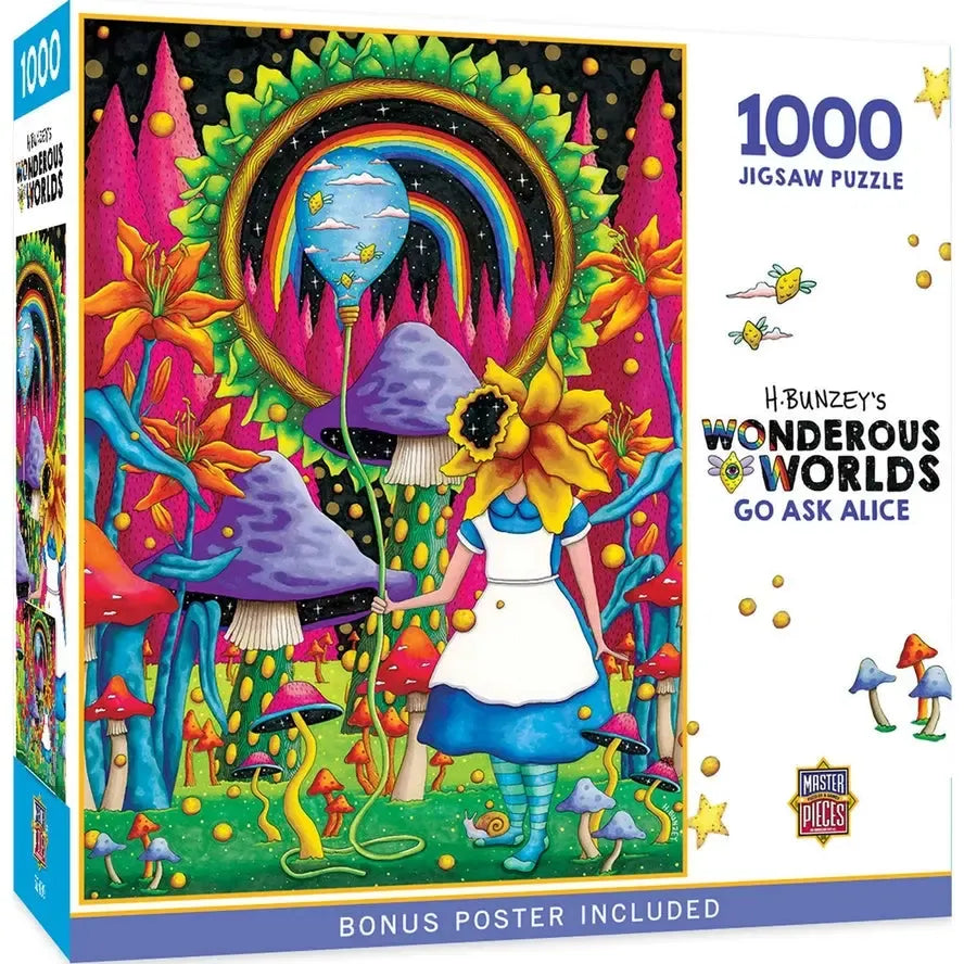 Go Ask Alice Wonderous Worlds 1000 Piece Jigsaw Puzzle MasterPieces