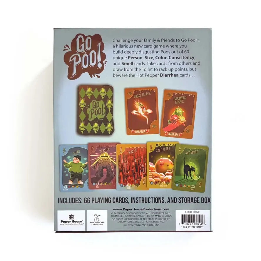 Go Poo! - Become #1 by Going #2 Card Game -Paper House