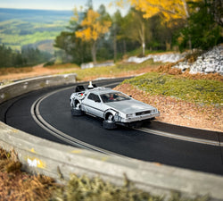Scalextric Back to the Future Part II 1:32 scale Flying DeLorean Time Machine Slot Car (ONLINE ORDER ONLY)