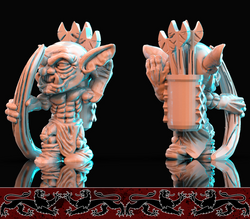 3D Printed Brayan Nafarrate Bestiary Creatures Volume 1 Goblins Set 28mm 32mm D&D (Online Only)