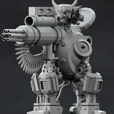 3D Printed Nafarrate Goblin Machine Gun Space Orcs 28mm 32mm D&D (Online Only)