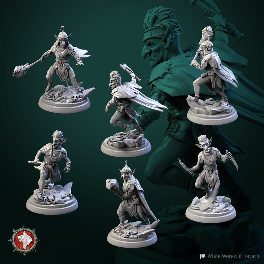 Goblin Warriors Set – Goblin Fighter Miniatures (ONLINE ORDER ONLY)