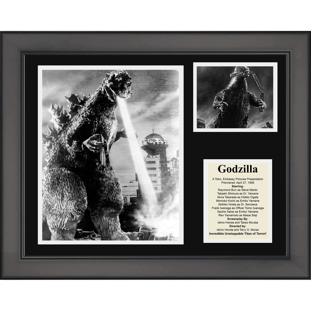 Framed Godzilla Movie 11"x14" Three Photo Collage (ONLINE ORDER ONLY)