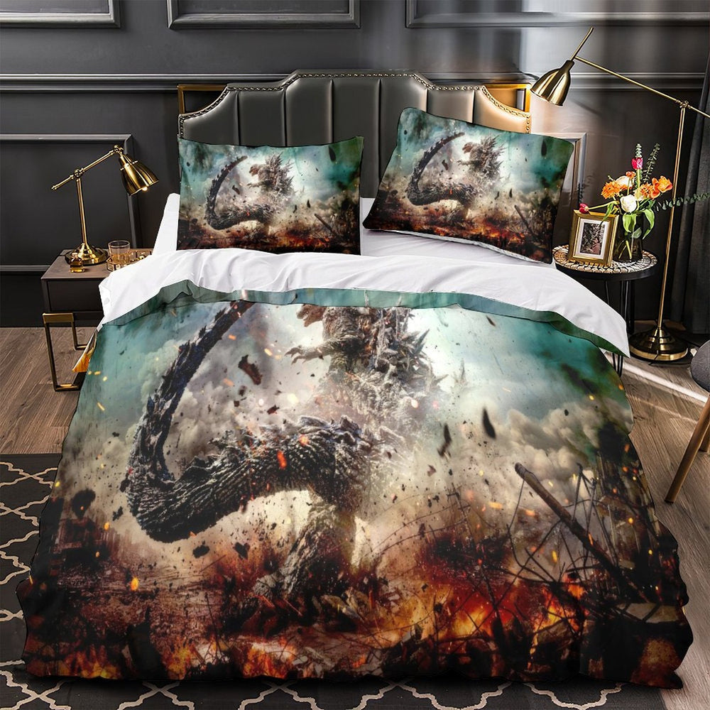 Godzilla Minus One Bedding Set Duvet Cover Without Filler (Online Order Only)