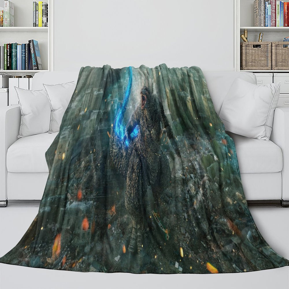 Godzilla Minus One Blanket Flannel Fleece Throw Room Decoration (Online Order Only)