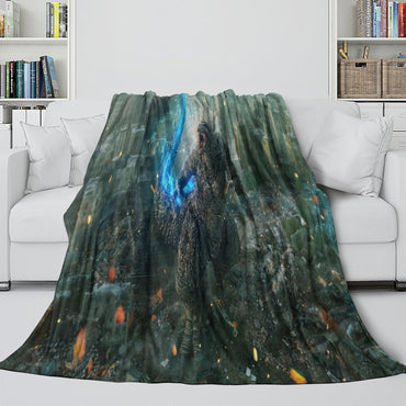 Godzilla Minus One Blanket Flannel Fleece Throw Room Decoration (Online Order Only)