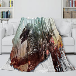 Godzilla Minus One Blanket Flannel Fleece Throw Room Decoration (Online Order Only)