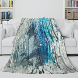 Godzilla Minus One Blanket Flannel Fleece Throw Room Decoration (Online Order Only)