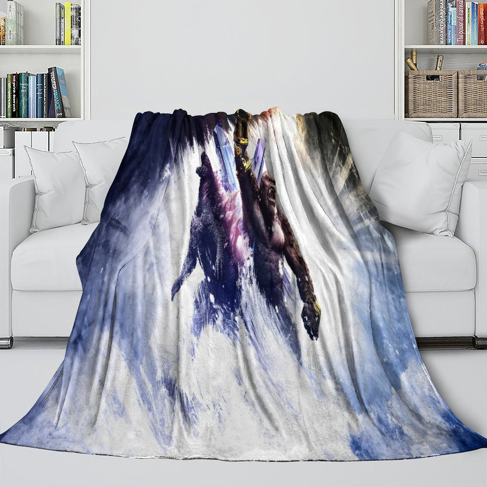 Godzilla X Kong The New Empire Blanket Flannel Fleece Throw (Online Order Only)