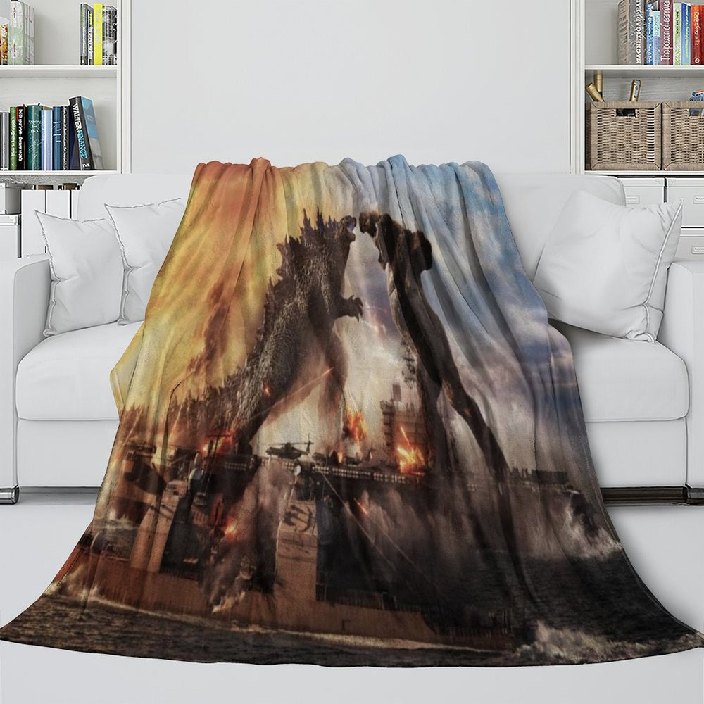 Godzilla X Kong The New Empire Blanket Flannel Fleece Throw (Online Order Only)
