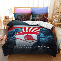 Godzilla vs King Kong Cosplay Bedding Quilt Cover Without Filler (Online Order Only)