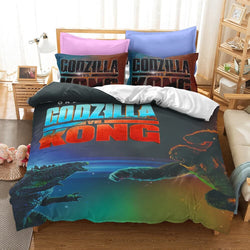 Godzilla vs King Kong Cosplay Bedding Quilt Cover Without Filler (Online Order Only)