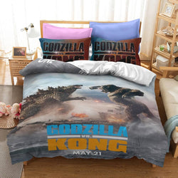 Godzilla vs King Kong Cosplay Bedding Quilt Cover Without Filler (Online Order Only)