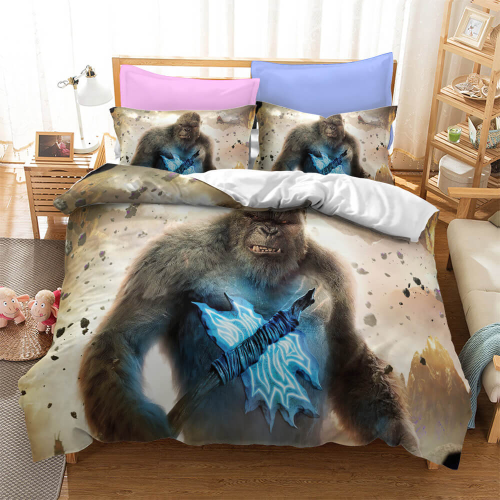 Godzilla vs King Kong Cosplay Bedding Quilt Cover Without Filler (Online Order Only)