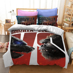 Godzilla vs Kong Cosplay Bedding Set Quilt Cover Without Filler (Online Order Only)