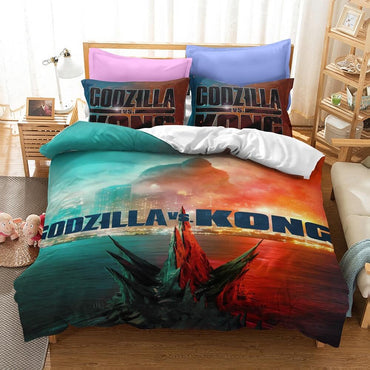 Godzilla vs Kong Cosplay Bedding Set Quilt Cover Without Filler (Online Order Only)
