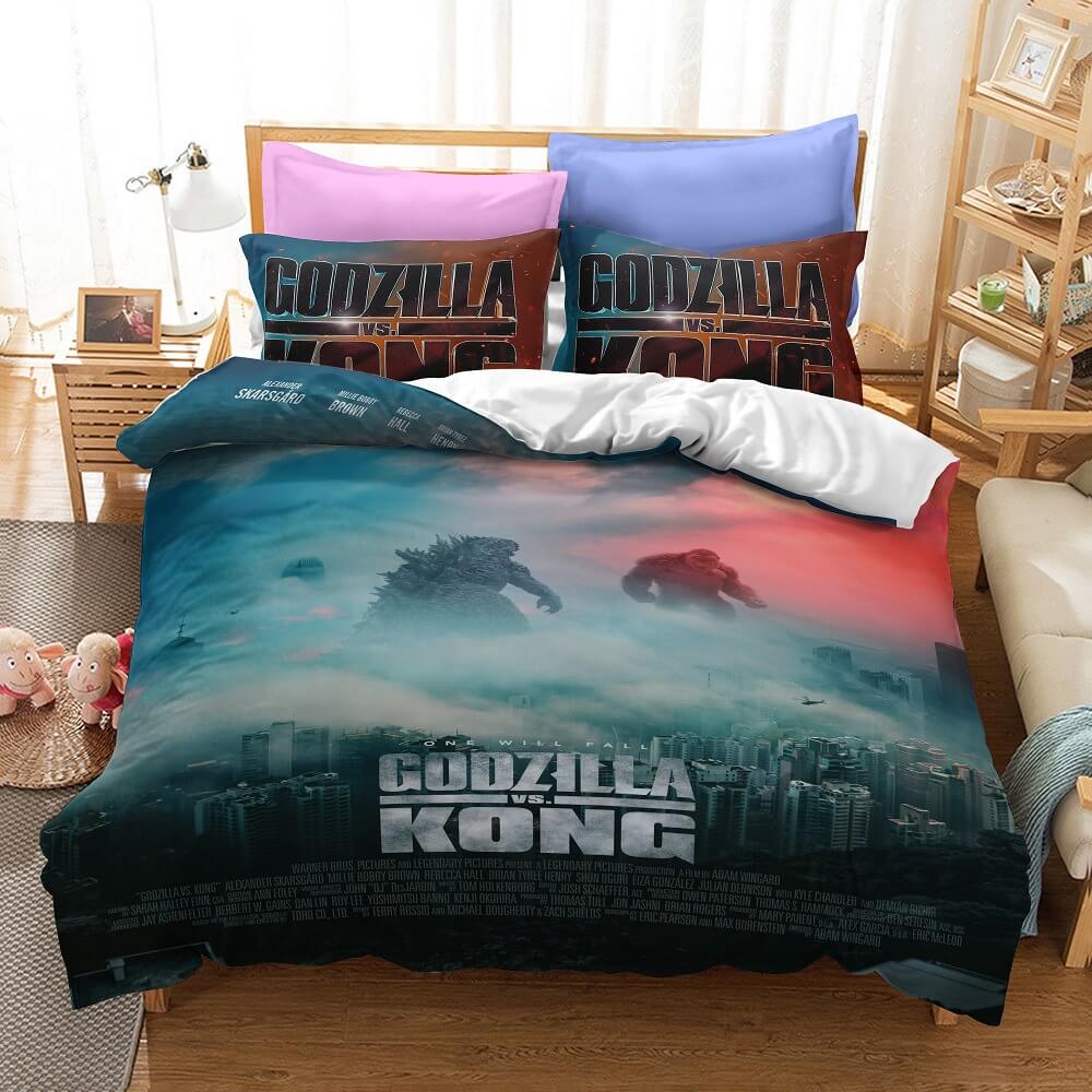 Godzilla vs Kong Cosplay Bedding Set Quilt Cover Without Filler (Online Order Only)