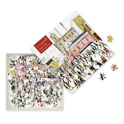 Going to Work by LS Lowry 1000 Piece Jigsaw Puzzle Flame Tree