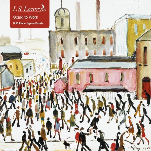 Going to Work by LS Lowry 1000 Piece Jigsaw Puzzle Flame Tree