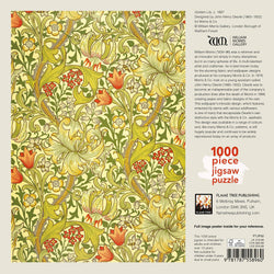 Golden Lily by William Morris 1000 Piece Jigsaw Puzzle Flame Tree