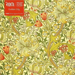 Golden Lily by William Morris 1000 Piece Jigsaw Puzzle Flame Tree