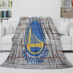 Golden State Warriors Blanket Flannel Fleece Throw Room Decoration (Online Order Only)