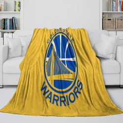 Golden State Warriors Blanket Flannel Fleece Throw Room Decoration (Online Order Only)