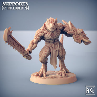 3D Printed Artisan Guild  Modular Goldmaw Lizards Goldmaw Lizards Set 28mm 32mm (Online Only)