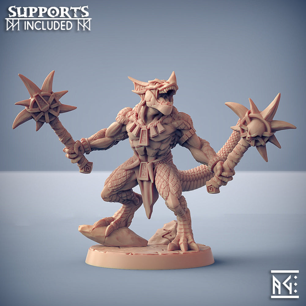 3D Printed Artisan Guild  Modular Goldmaw Lizards Goldmaw Lizards Set 28mm 32mm (Online Only)