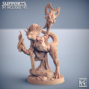 3D Printed Artisan Guild Coaxoch Goldmaw Lizard Beauty Goldmaw Lizards Set 28mm 32mm (Online Only)