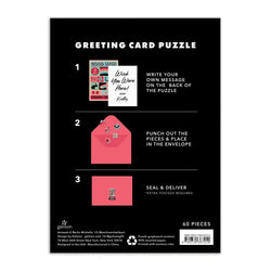 Good Luck Greeting Card 60 Piece Jigsaw Puzzle Galison