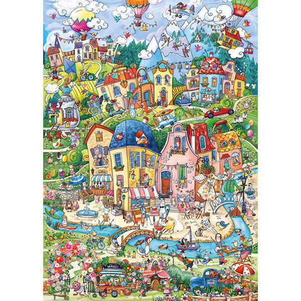 Good Morning! Happytown 1000 Piece Jigsaw Puzzle Heye (ONLINE ORDER ONLY)