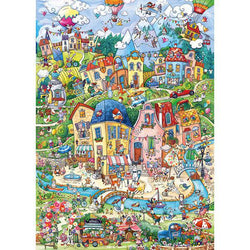 Good Morning! Happytown 1000 Piece Jigsaw Puzzle Heye (ONLINE ORDER ONLY)