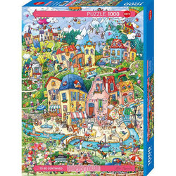 Good Morning! Happytown 1000 Piece Jigsaw Puzzle Heye (ONLINE ORDER ONLY)