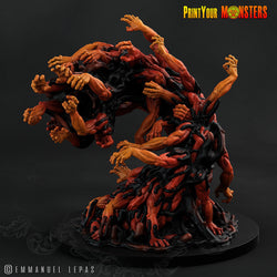 3D Printed Print Your Monster the Abyssal Hand Horrors - Gortha Shadow Worm 28mm 32mm D&D (Online Only)