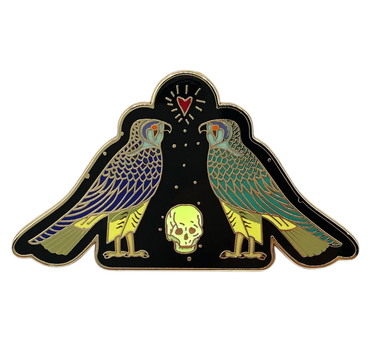 Gothic Queen - Falcon (GITD)  Pin (ONLINE ORDER ONLY)