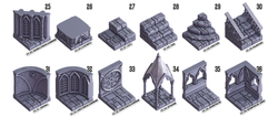 3D Printed Cast n Play Death x Tiles Complete Gothic Set 28mm 32mm D&D (Online Only)