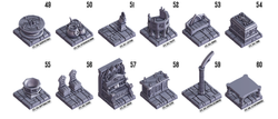 3D Printed Cast n Play Death x Tiles Complete Gothic Set 28mm 32mm D&D (Online Only)