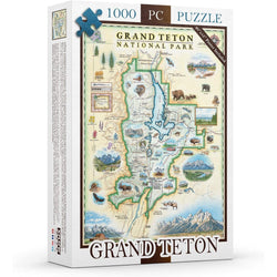 Grand Teton National Park 1000 Piece Jigsaw Puzzle Xplorer Maps (ONLINE ORDER ONLY)