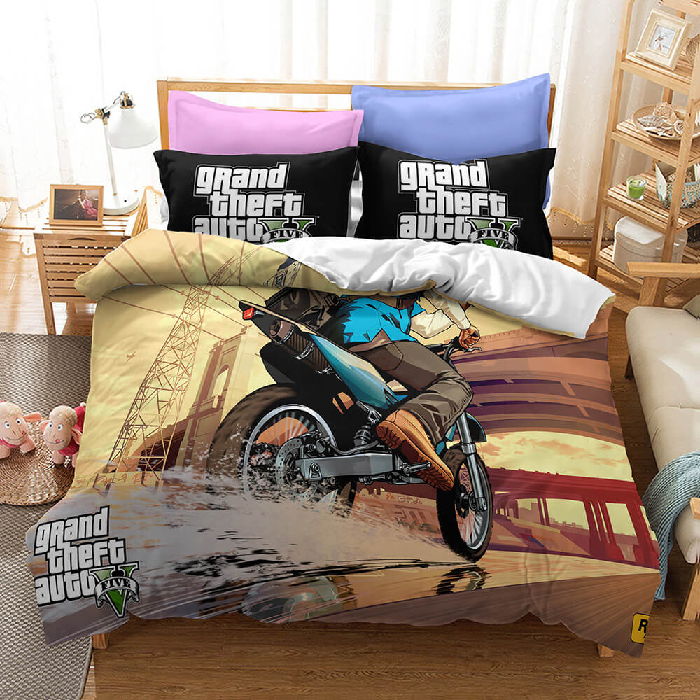 Grand Theft Auto Cosplay Bedding Set Quilt Cover Without Filler (Online Order Only)