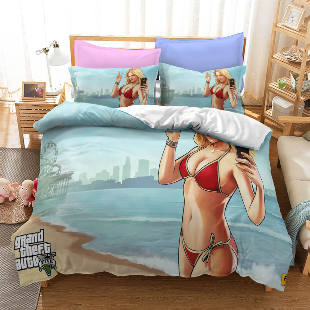 Grand Theft Auto Cosplay Bedding Set Quilt Cover Without Filler (Online Order Only)