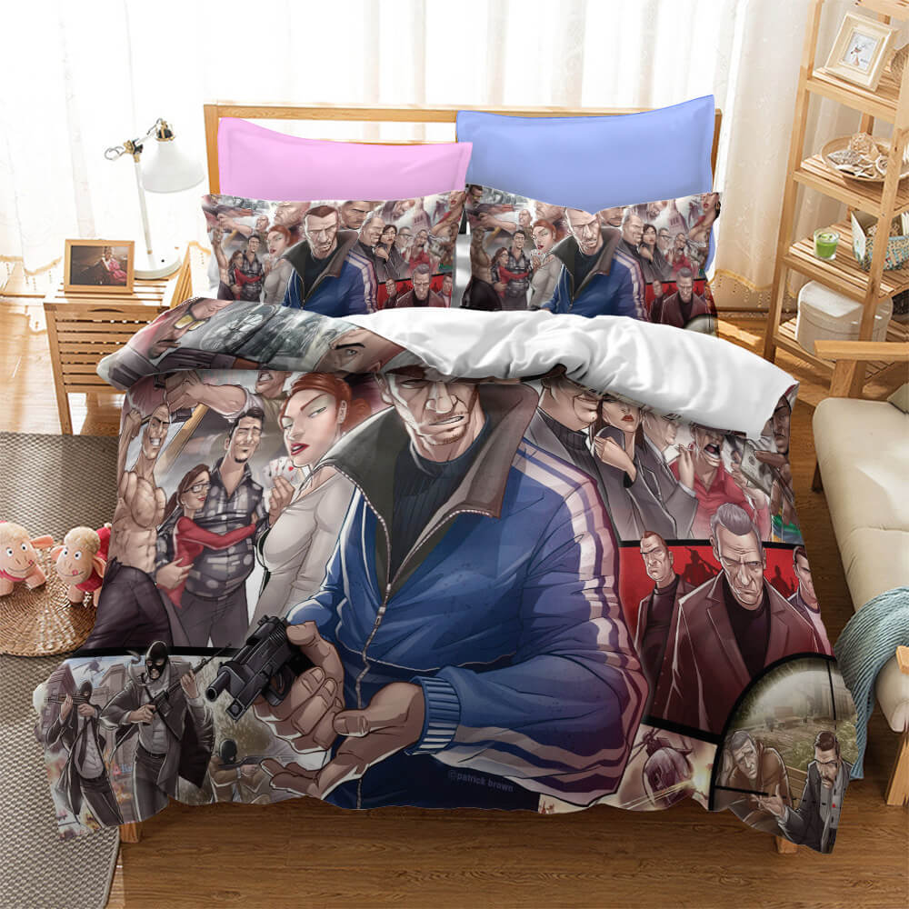 Grand Theft Auto Cosplay Bedding Set Quilt Cover Without Filler (Online Order Only)
