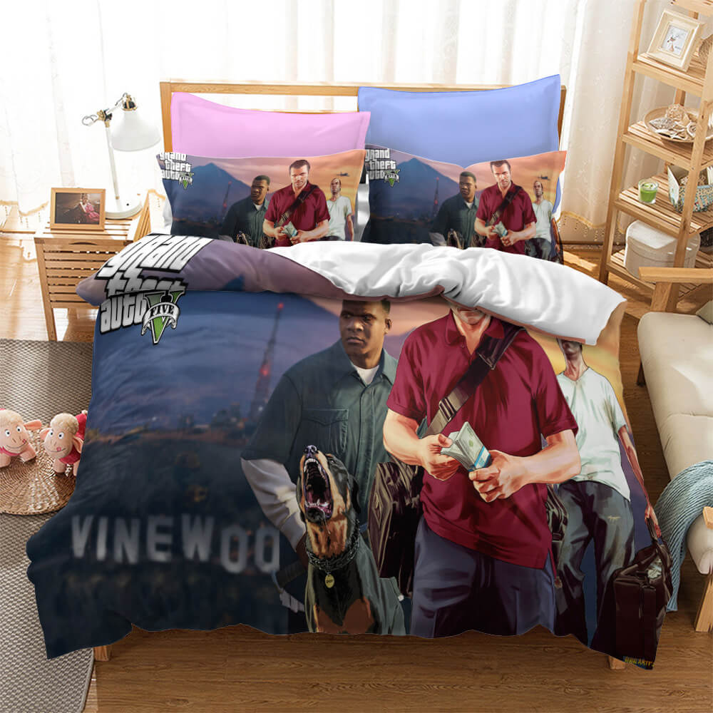 Grand Theft Auto Cosplay Bedding Set Quilt Cover Without Filler (Online Order Only)