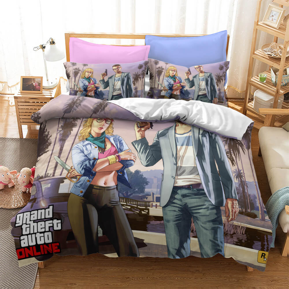 Grand Theft Auto Cosplay Bedding Set Quilt Cover Without Filler (Online Order Only)