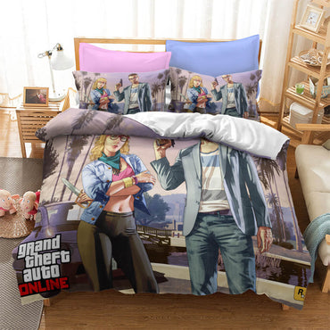 Grand Theft Auto Cosplay Bedding Set Quilt Cover Without Filler (Online Order Only)