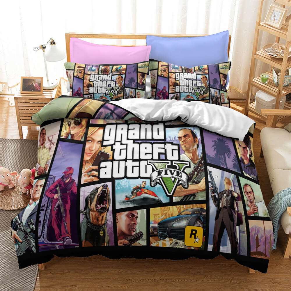 Grand Theft Auto Cosplay Bedding Set Quilt Cover Without Filler (Online Order Only)