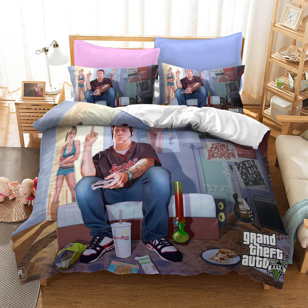 Grand Theft Auto Cosplay Bedding Set Quilt Cover Without Filler (Online Order Only)